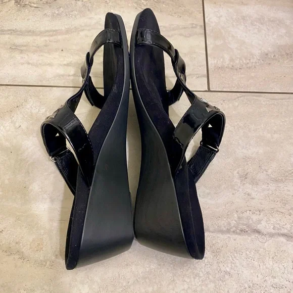 VIONIC MAGGIE WEDGE SANDALS ADJUSTABLE COMFORT SHOES VIONIC ORTHOTIC SHOES SZ 9 - Picture 6 of 12